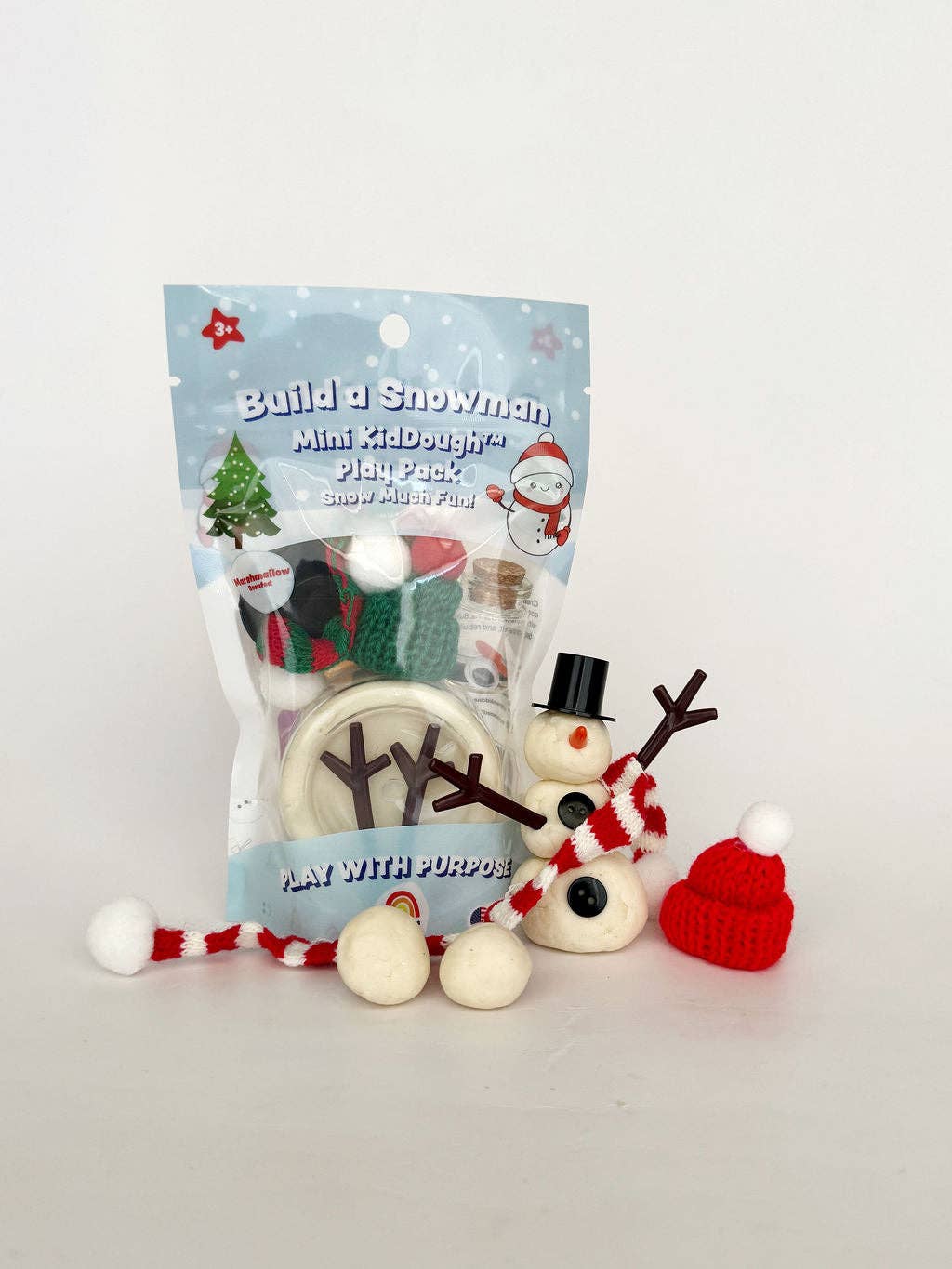 Schneemann bauen – Mini KidDough-Spielset