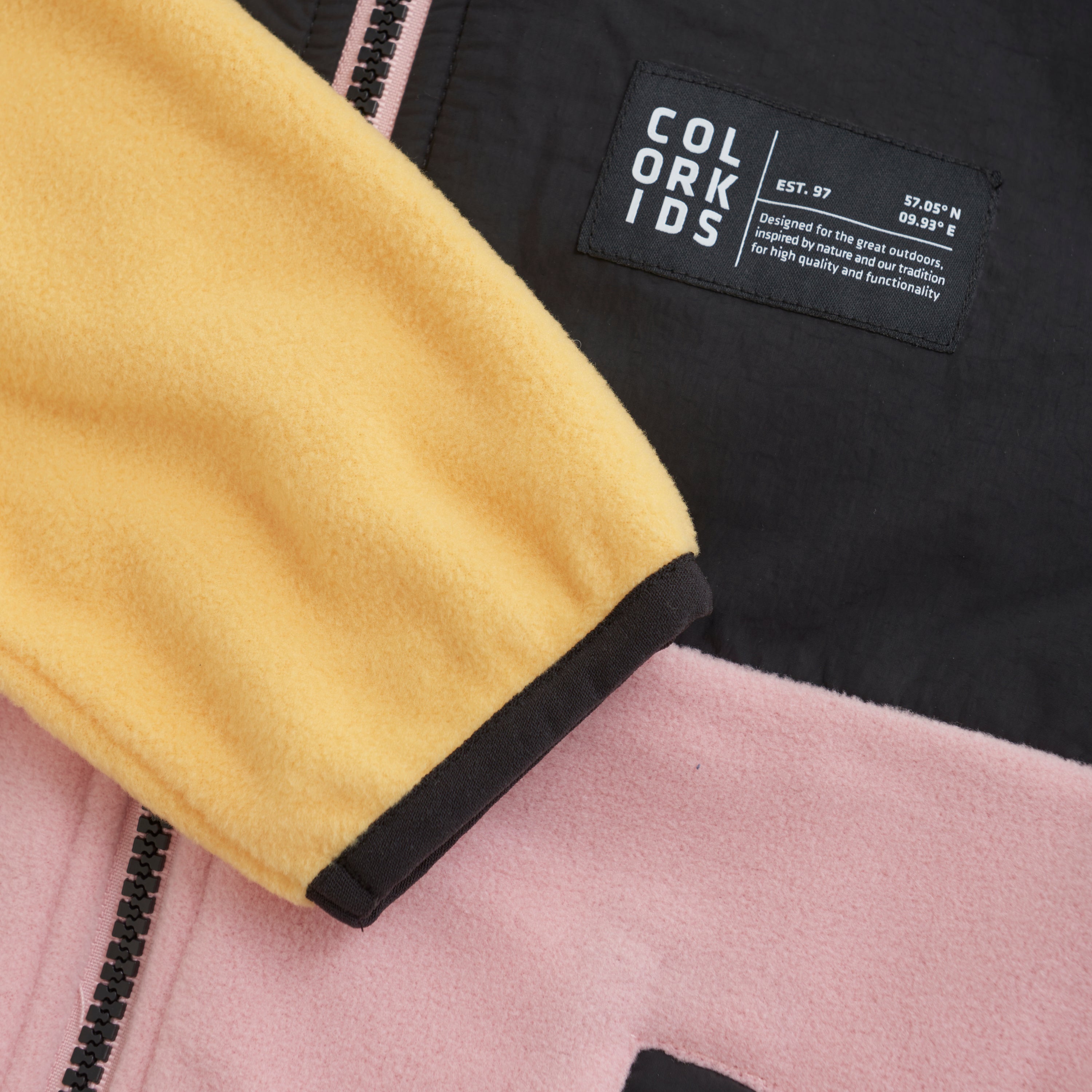 COLOR KIDS Fleecejacke – kuschelig & bunt | 100 % recycelter Polyester - nila kids