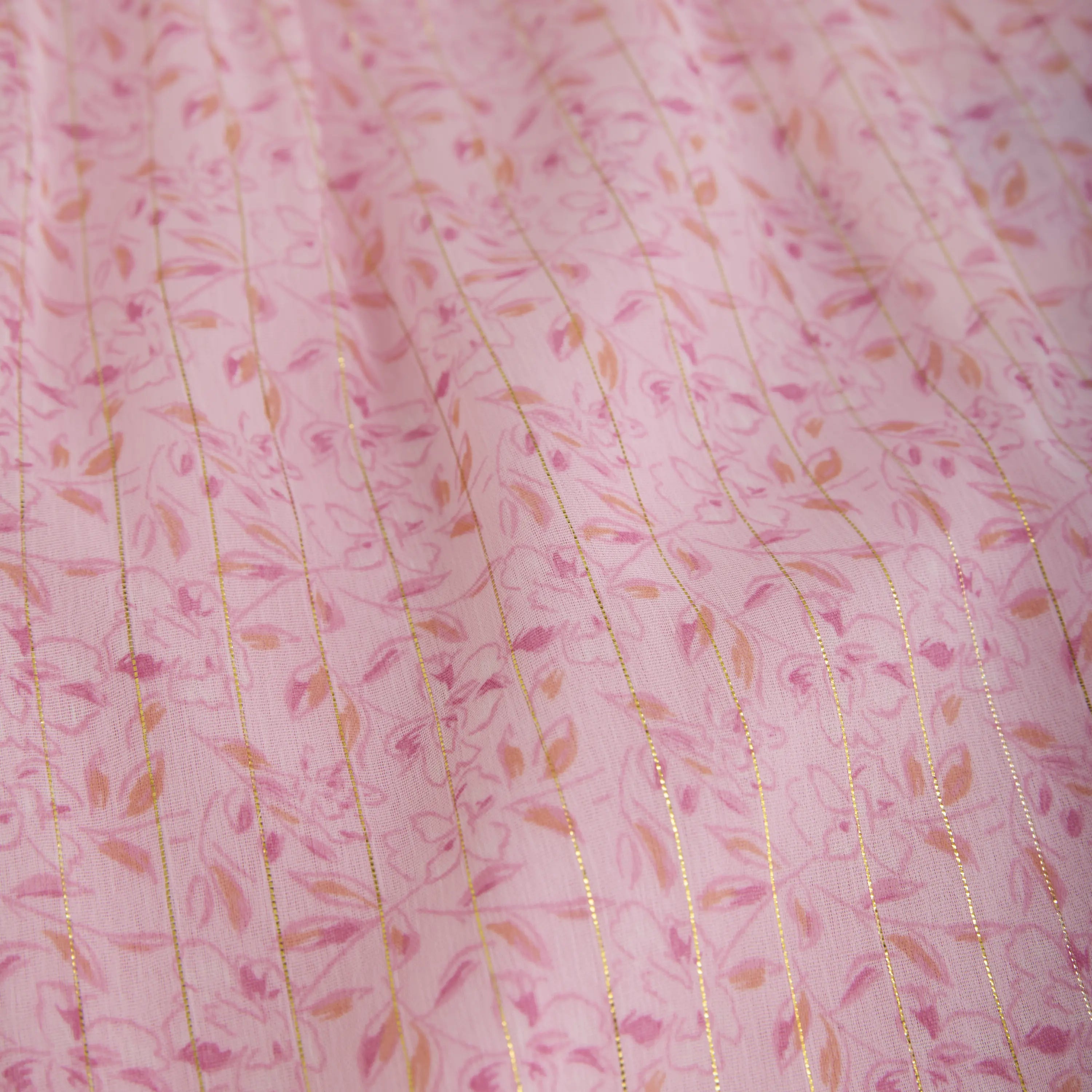 Festliches Baby Kleid „Lurex Stripe“ – Rosa mit Glitzereffekt