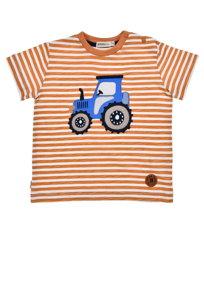 T-Shirt „Traktor“ geringelt – bequem, verspielt & kindgerecht - nila kids
