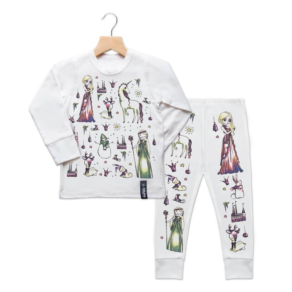 Ice Queen Pyjama zum ausmalen - nila kids