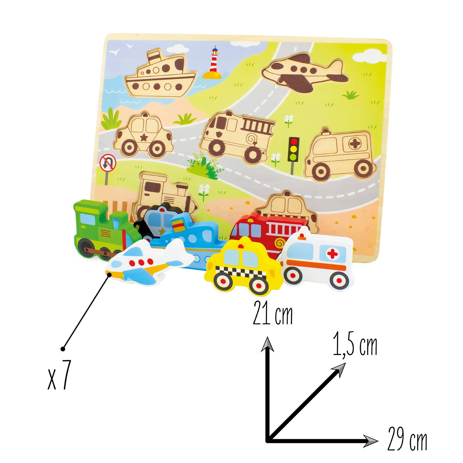 Holzpuzzle Fahrzeuge - nila kids