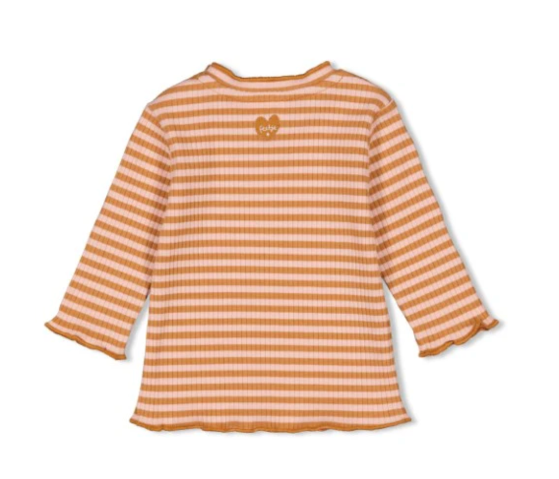 Baby-Set "My Happy Place" – Latzhose mit Shirt in warmen Naturtönen