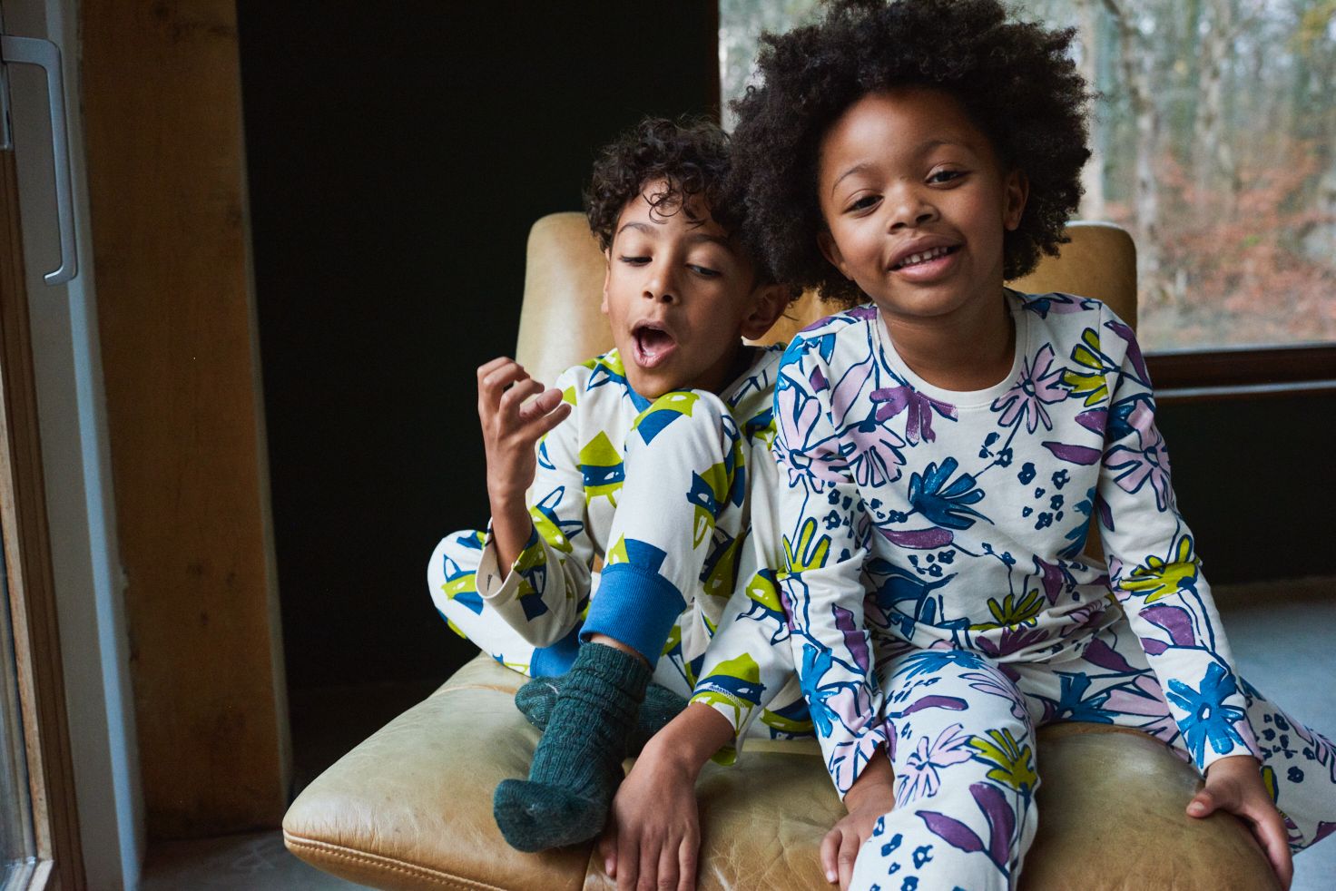 Sweatshirt Blumenmuster GOTS - nila kids