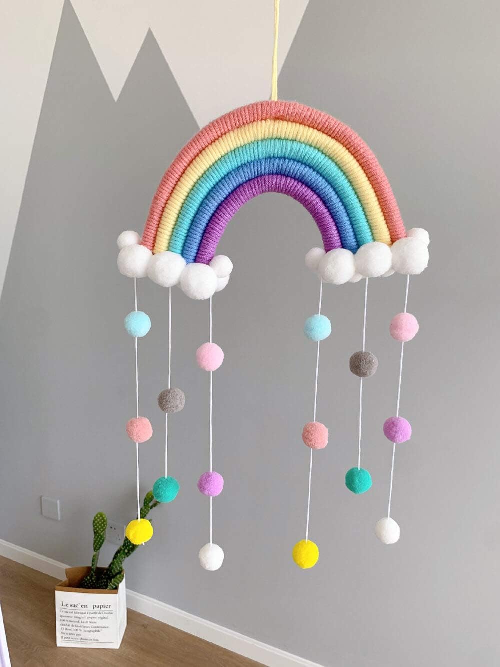 Regenbogen Wanddeko Makramee - nila kids