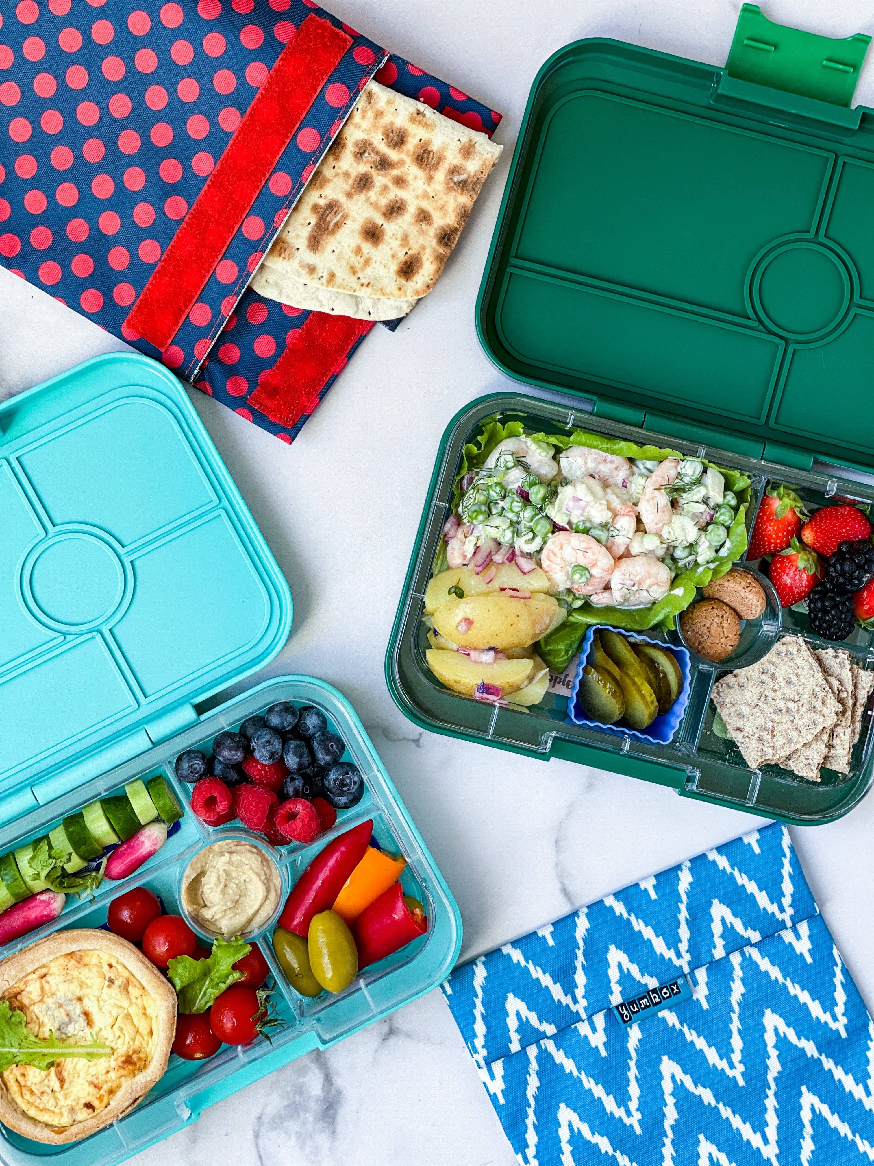 Auslaufsichere Yumbox Tapas Bento Lunchbox - Palmgrün - 4 Fächer Grosse Grösse - nila kids