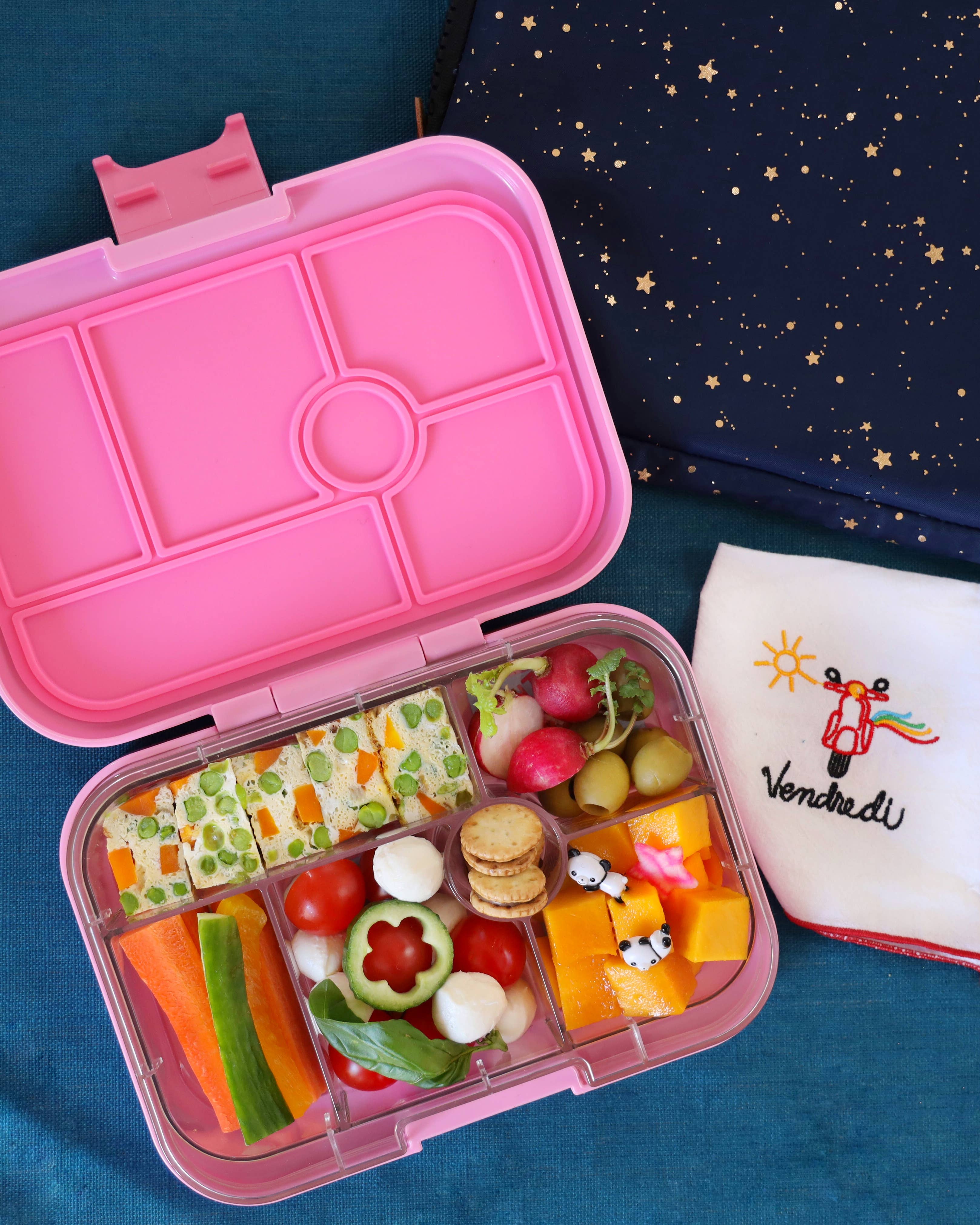 Auslaufsichere Bento Brotdose für Kinder – Power Pink Einhorn - nila kids