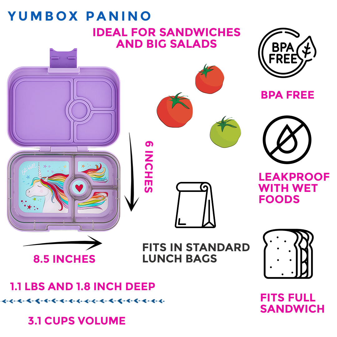 Auslaufsichere Bento Lunchbox Panino – Lavendel-Purpur - nila kids