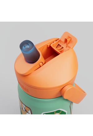 Thermosflasche Thrive Flip Straw Kids Camp Badges - nila kids