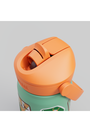 Thermosflasche Thrive Flip Straw Kids Camp Badges - nila kids
