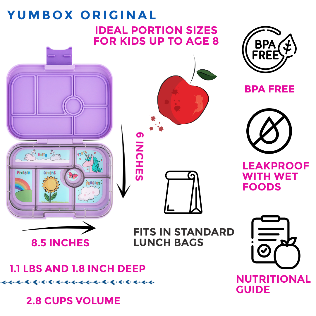 Auslaufsichere Bento-Lunchbox für Kinder - Yumbox Lavande Lila (Einhorn) - nila kids