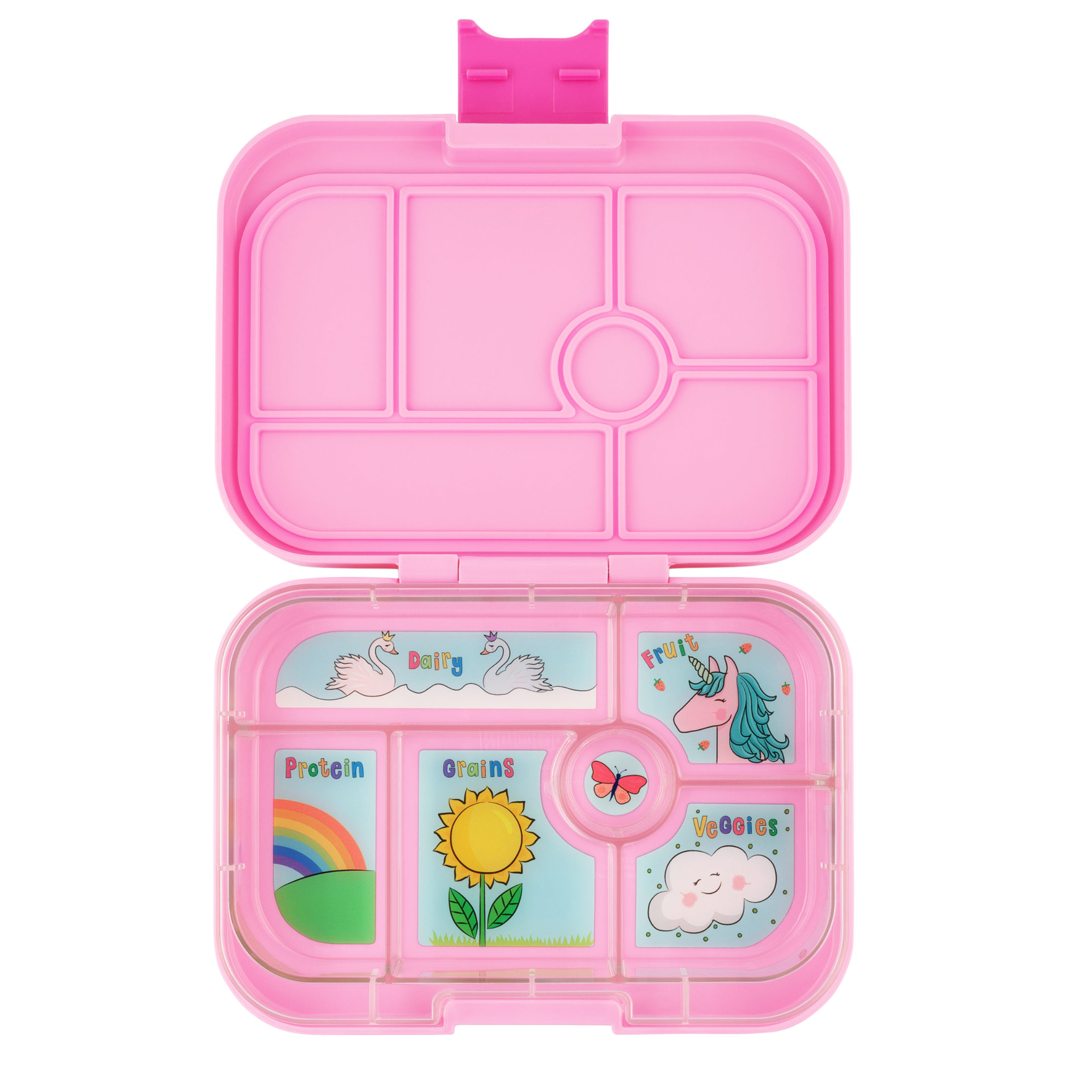 Auslaufsichere Bento Brotdose für Kinder – Power Pink Einhorn - nila kids