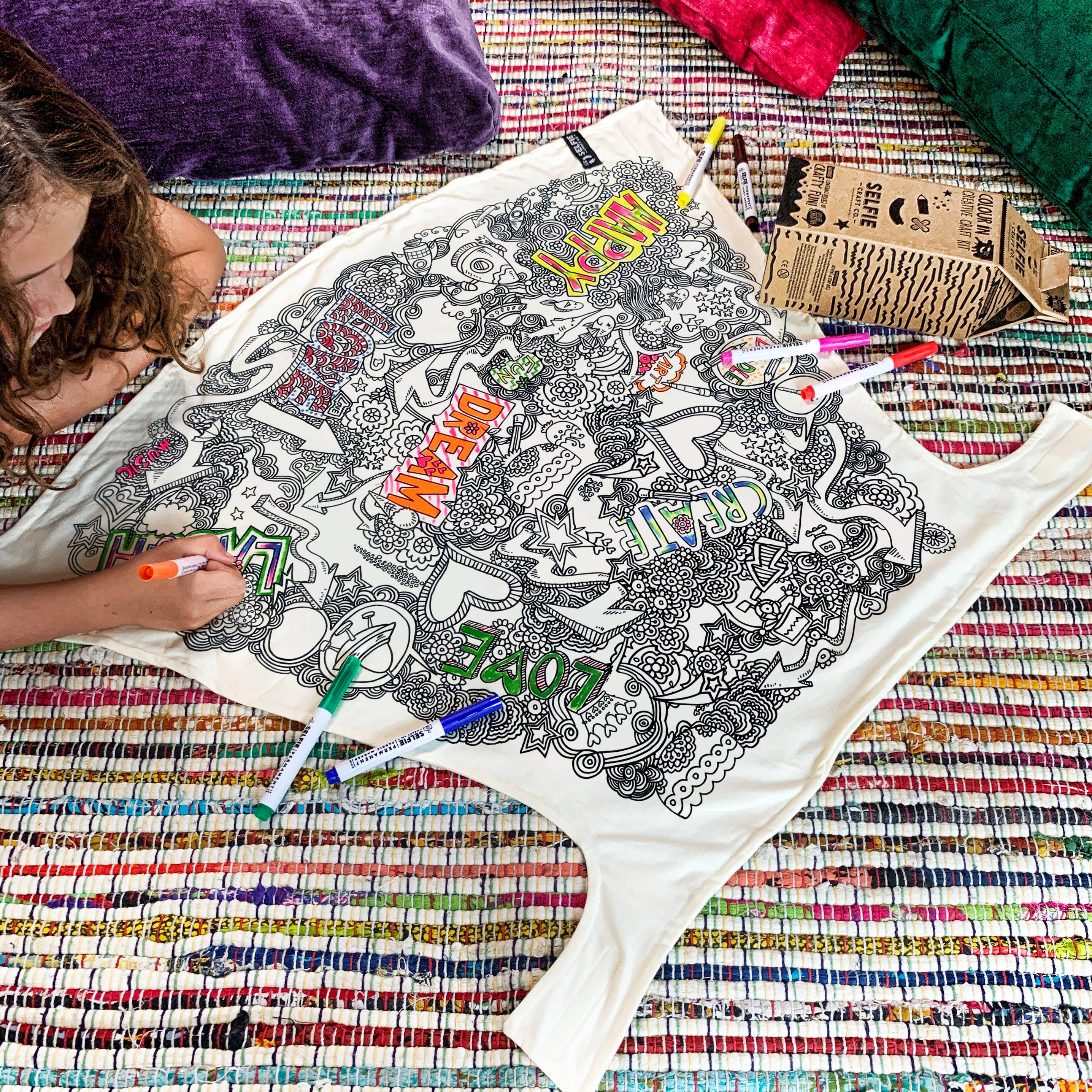 Positive Power Cape zum ausmalen - nila kids