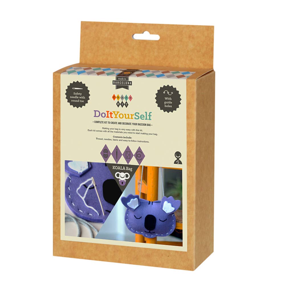 Geschenkset für Kinder zum Basteln einer Tasche: Koala - nila kids