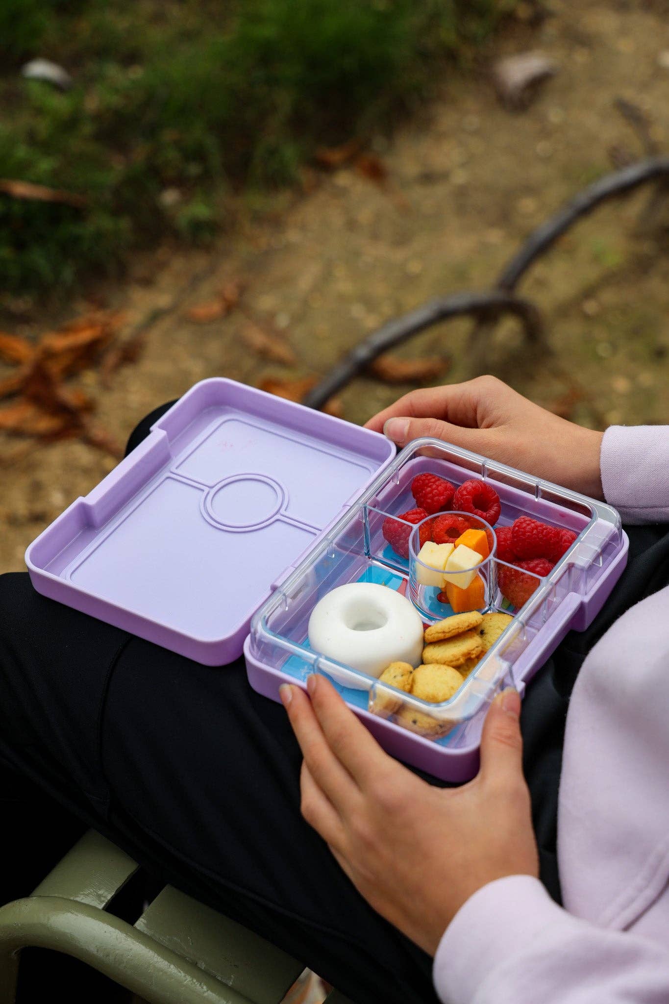 Snack-Grösse Bento-Lunchbox Lavendel Lila (Magisches Einhorn) - nila kids