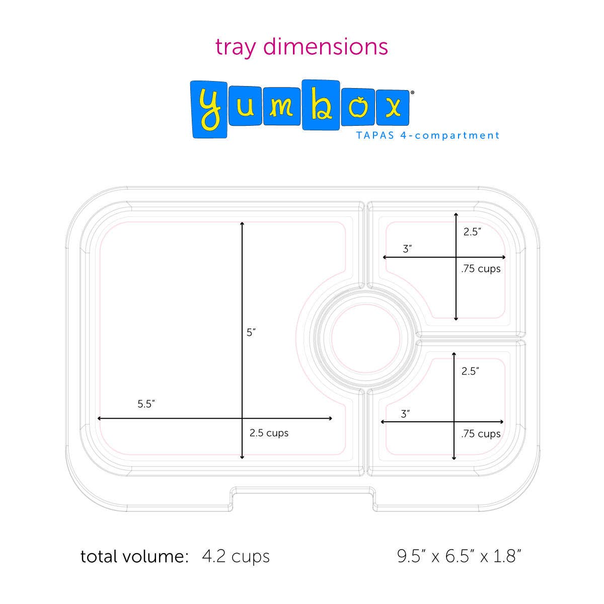 Auslaufsichere Yumbox Tapas Bento Lunchbox - Palmgrün - 4 Fächer Grosse Grösse - nila kids