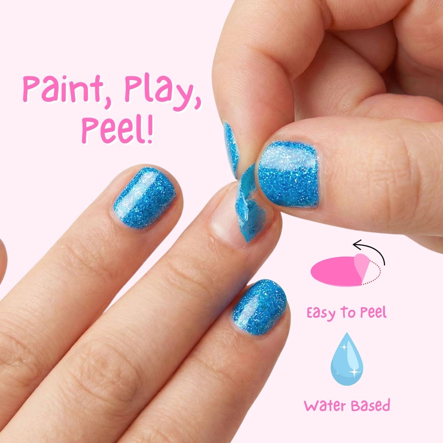 Miss Nella Kinder Abziehbarer Geruchsfreier Nagellack - nila kids