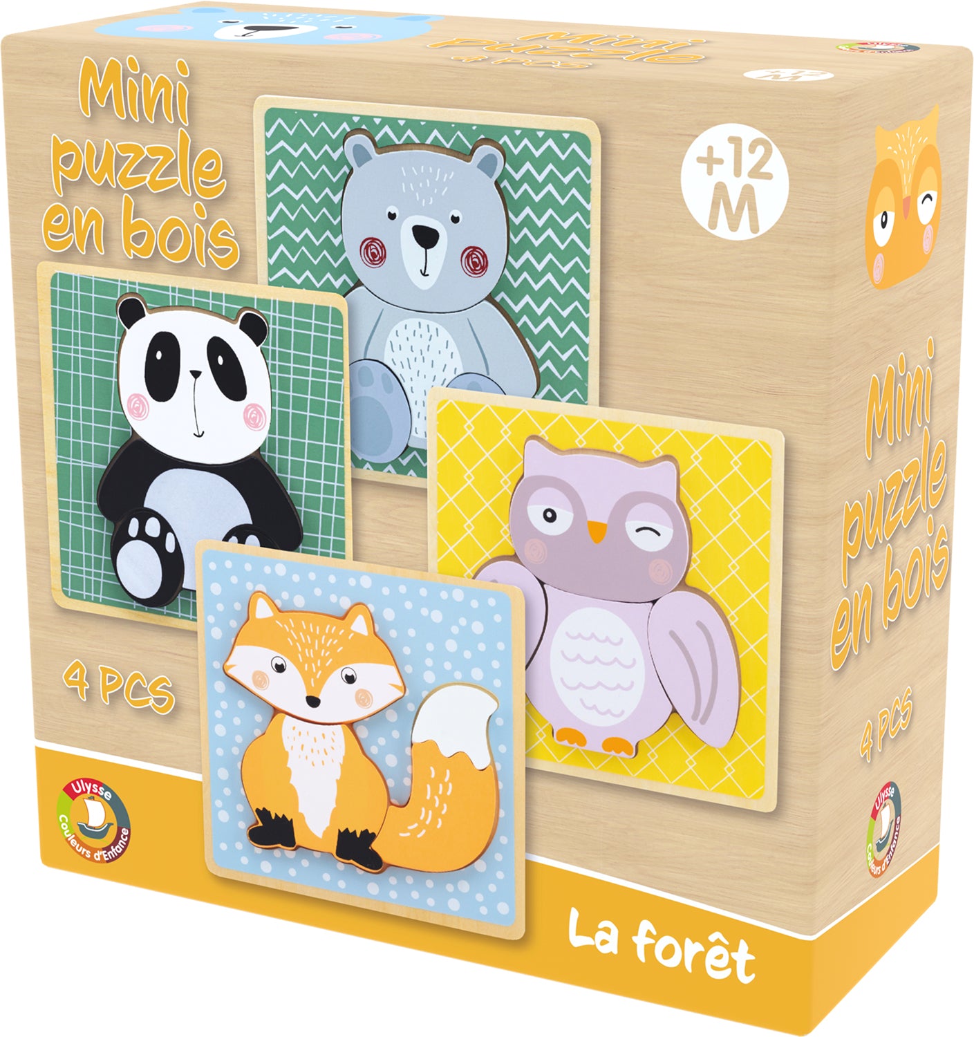 Mini Puzzle: Wald (4er Set) - nila kids
